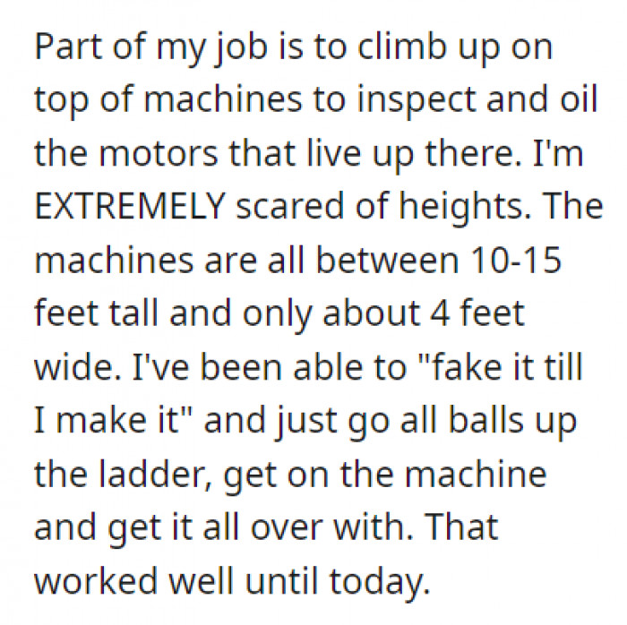 It's Simply a Part of His Job