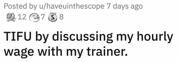 As it turns out, after four years of working in the company with extensive expertise and being the only qualified trainer, OP was making more than the trainer!