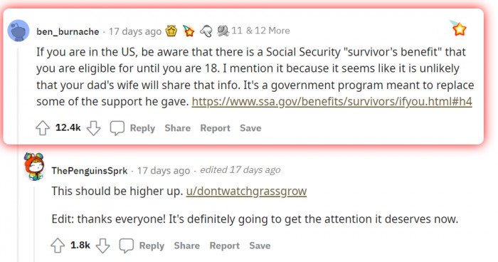 The star comment with some useful legal advice