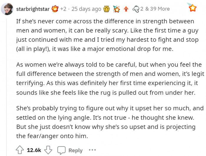 Meanwhile, starbrightstar wins the argument by listing some facts for everyone to read.