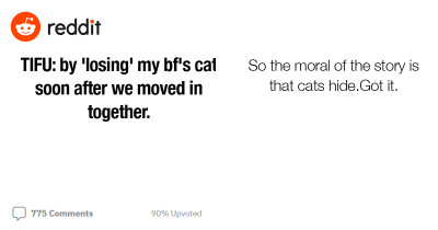 Woman Accidentally Left Their Front Door Open And Panics When She Realized Her Boyfriend's Cat Went Missing