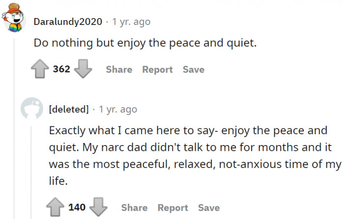 There's nothing else to do but enjoy the peace.