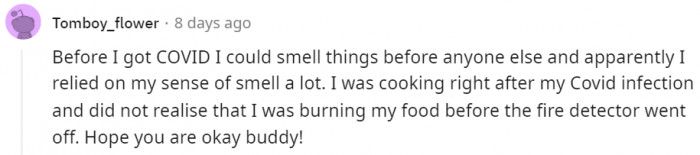 Covid really doesn't knock the nose off.