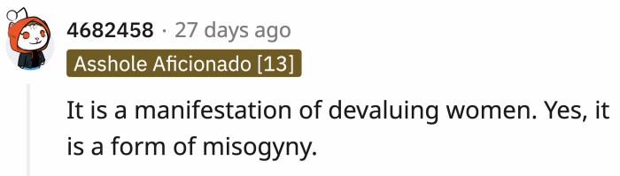 And yes, it is a form of sexism