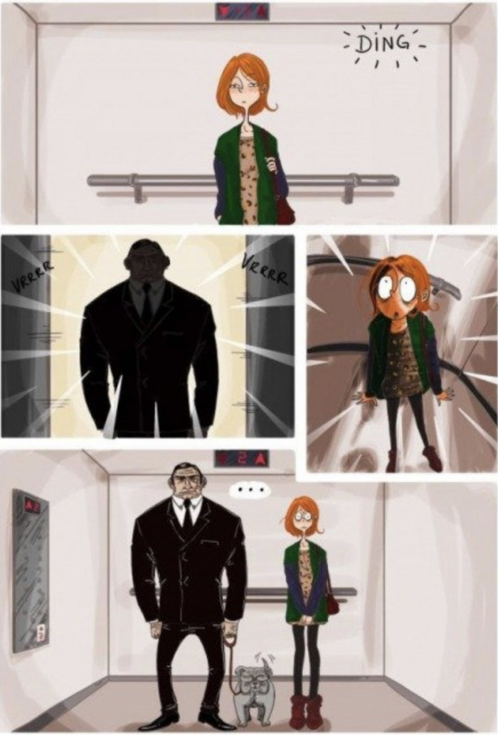 Here's the linked comic strip (basically, the legend in a nutshell):