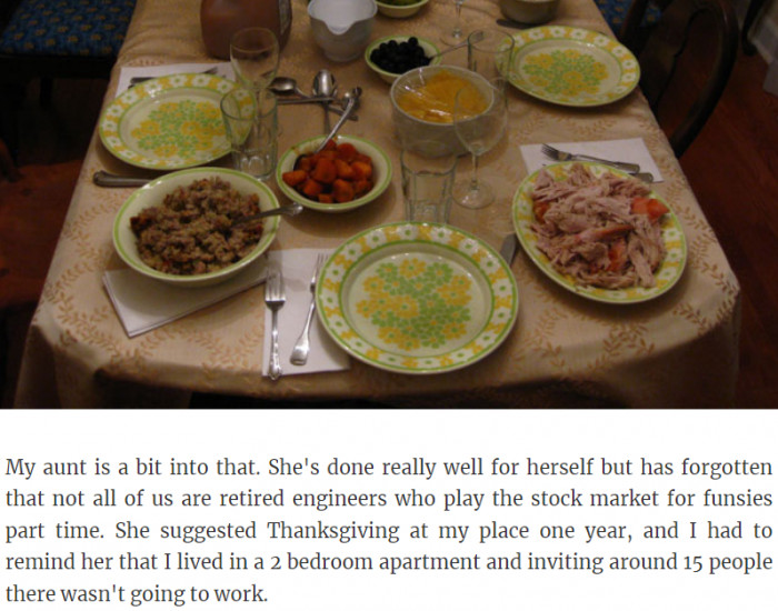 27. My aunt is a bit into that