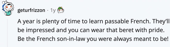 Skip the beret and you'll be golden!