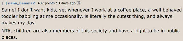 Even people who don't want kids are completely okay with the occasional talking with kids.