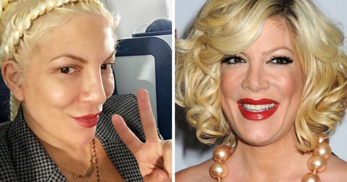 Perfect Combo of Red Lips and Smokey Eyes