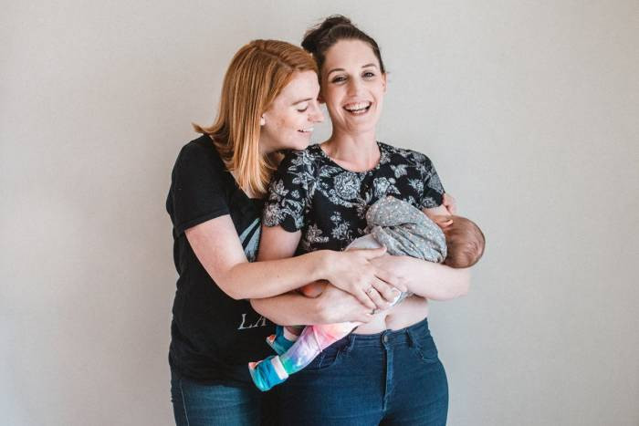 Lesbians Breastfeeding Each Other