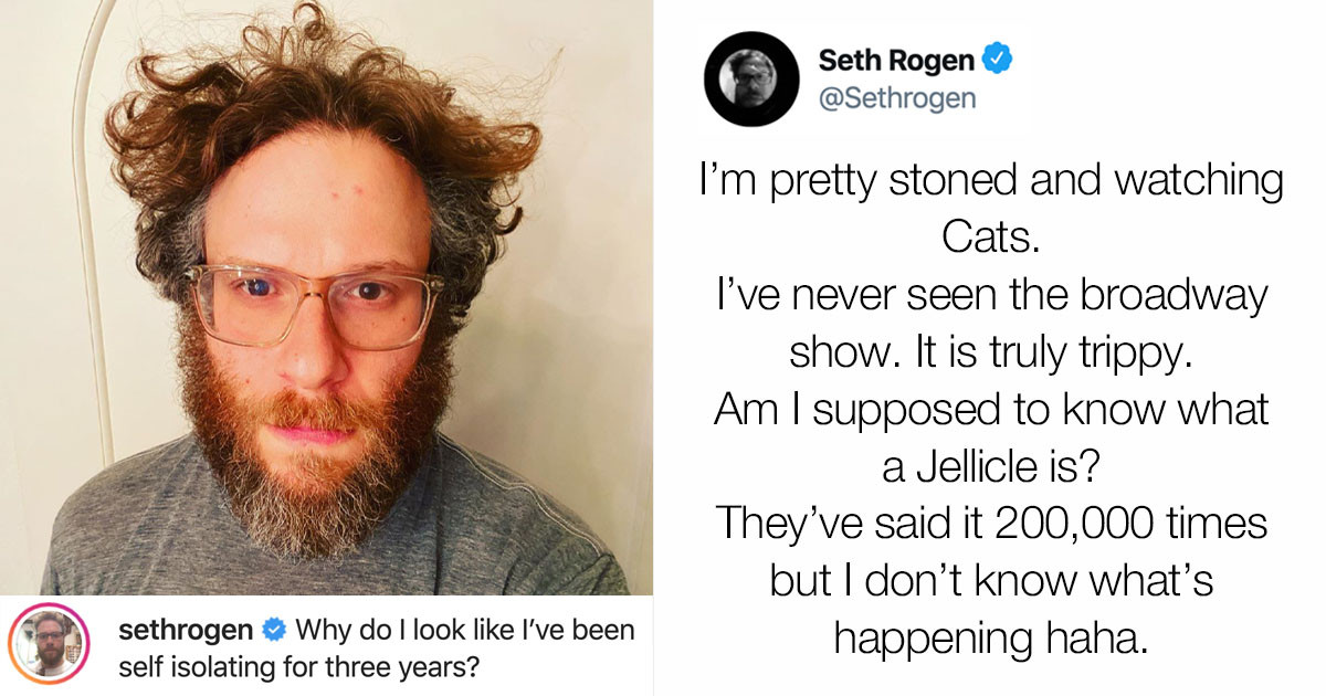 Seth Rogen LiveTweeted His Way Through Watching 'Cats' While Stoned