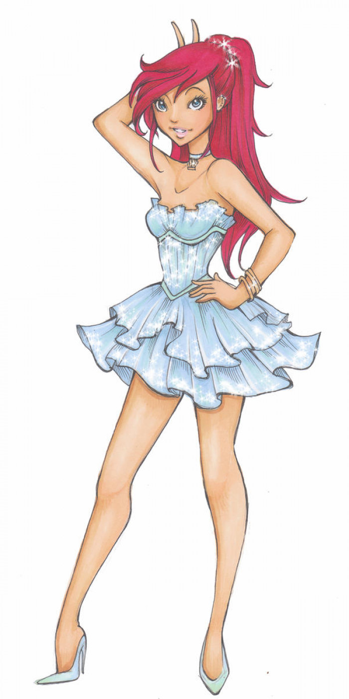 10. Disney High: Ariel's prom dress