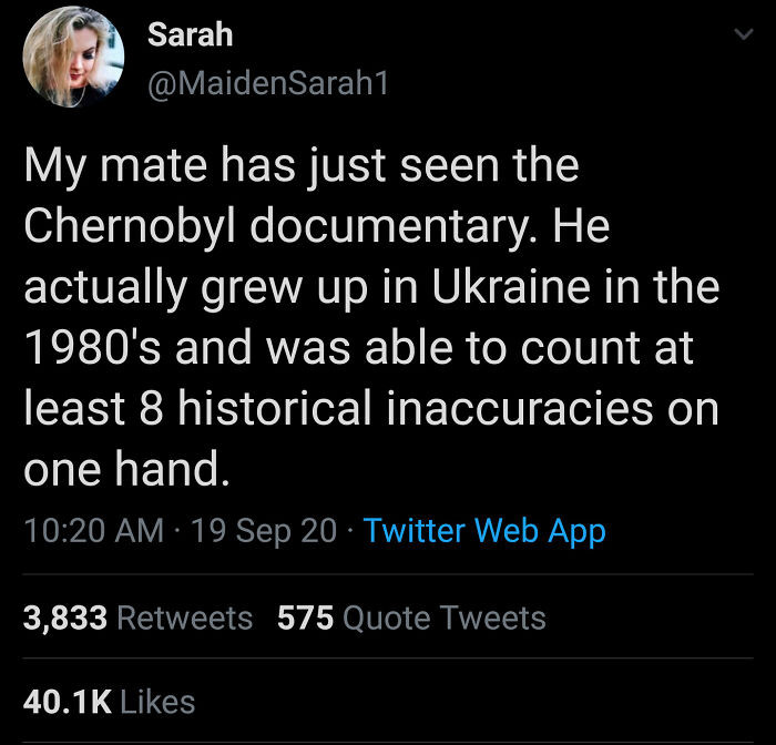 17. The Chernobyl documentary