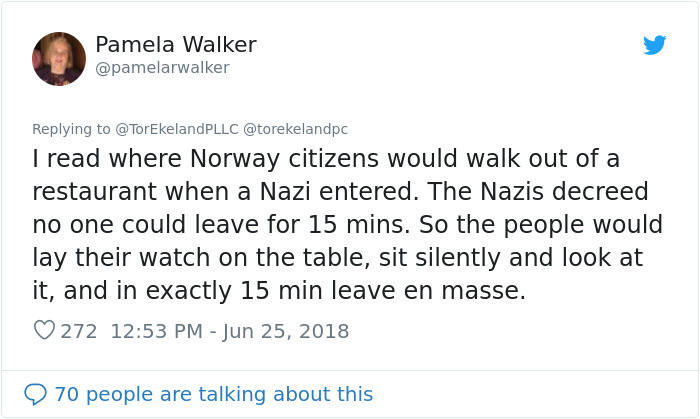 Other Twitter users had similar Nazi-related stories: