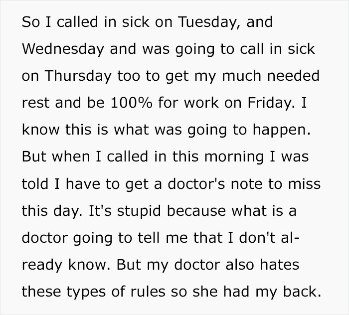 Decided to call in sick