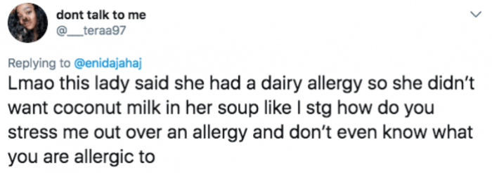7. Coconut milk is non-dairy, folks. NON-dairy.