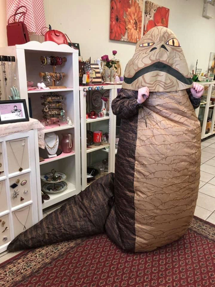 A perfect costume for protecting yourself from COVID.