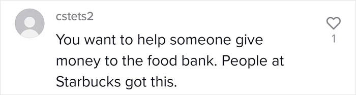 Starbucks is not the place to do a pay it forward.