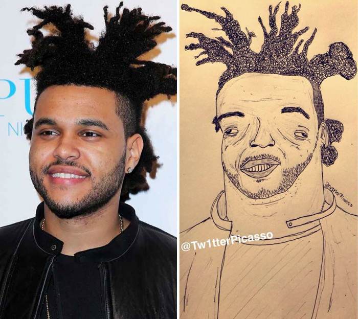 Tw1tter Picasso Is Making The Most Hilarious Celebrity Portraits You've Ever Seen