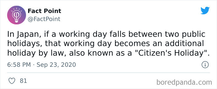 23. Who Doesn't Love Longer Holidays?