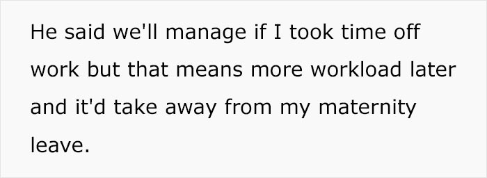 He simply said that she should take time off from her work to cater to his family.