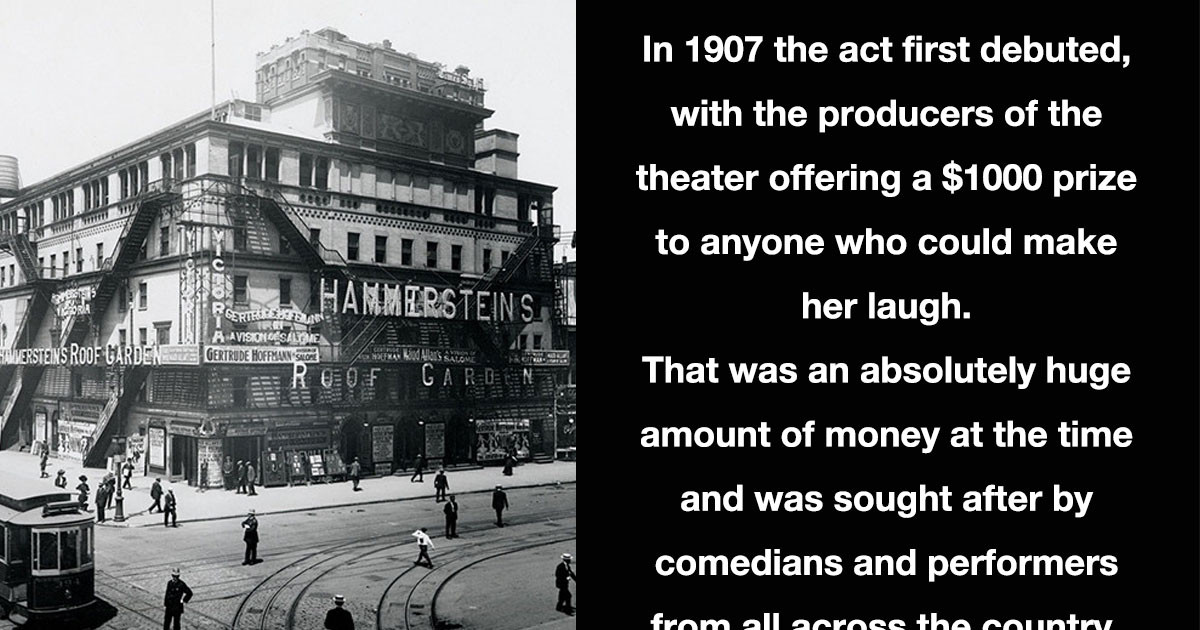 People in 1907 Paid Comedians To Make This Woman Smile And No One Ever Succeeded