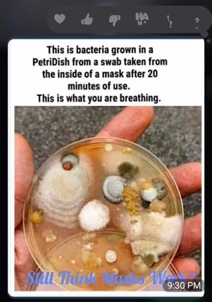 This is her reasoning for not wanting him to wear the mask.