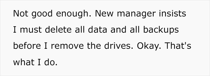 The new boss is stubborn.