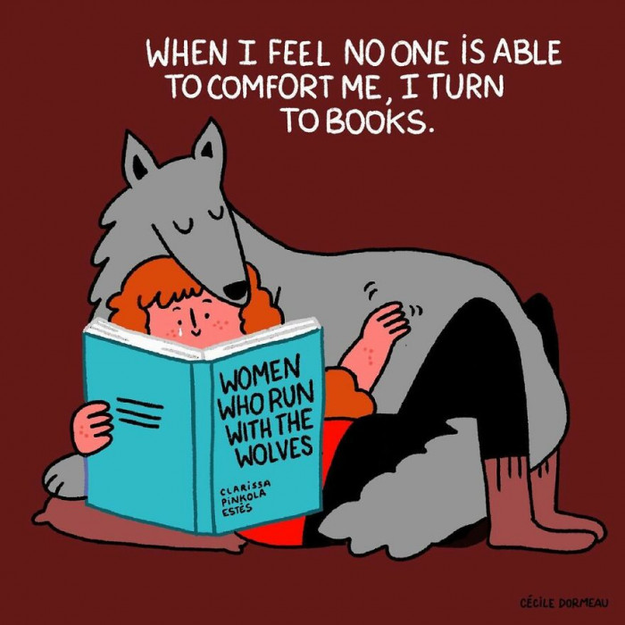 2. Books are people’s best friends, alongside furry ones of course.
