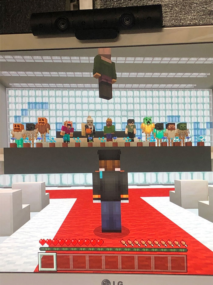 They decided they would have their graduation ceremony in the digital realm. In Minecraft.