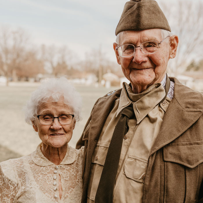 1. Here is the happy couple, Melvin and Nancy Lubbers.