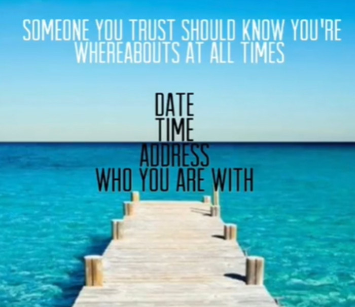 Make sure people know where you are!