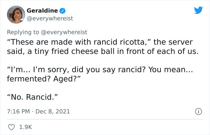 Rancid ricotta