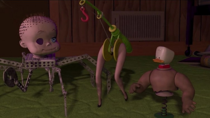 17. It was a shocking discovery that one of Sid's hybrid toys is actually a hooker.