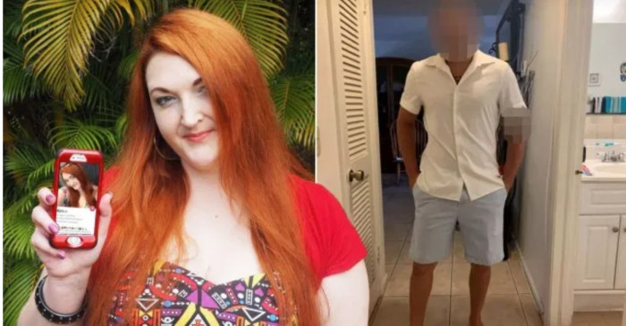 Here is Kimberly and a guy she matched with (AND went on a date with) after meeting on Tinder 