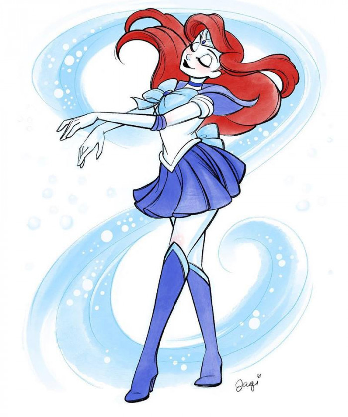 1. Ariel as Sailor Mercury