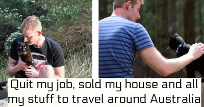 This Guy Quit His Corporate Job And Sold His House So He Could Go On Adventures With His Cat