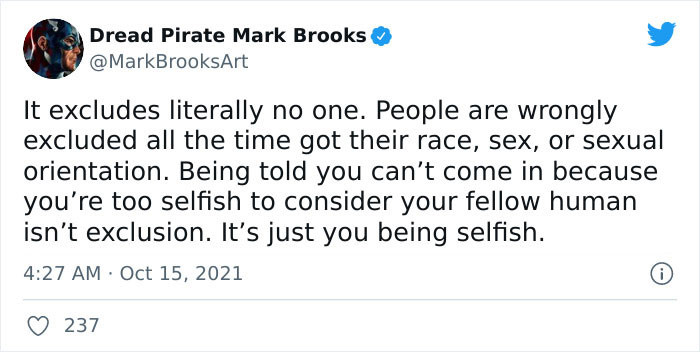 24. It's just you being selfish