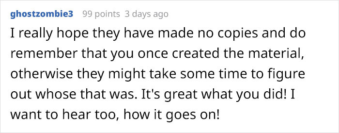 What you did was great and tell us more about how it goes