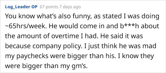 Maybe jealousy was the reason...