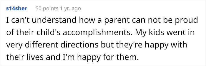 #6 Parents should be proud of their children's accomplishments, regardless of gender.