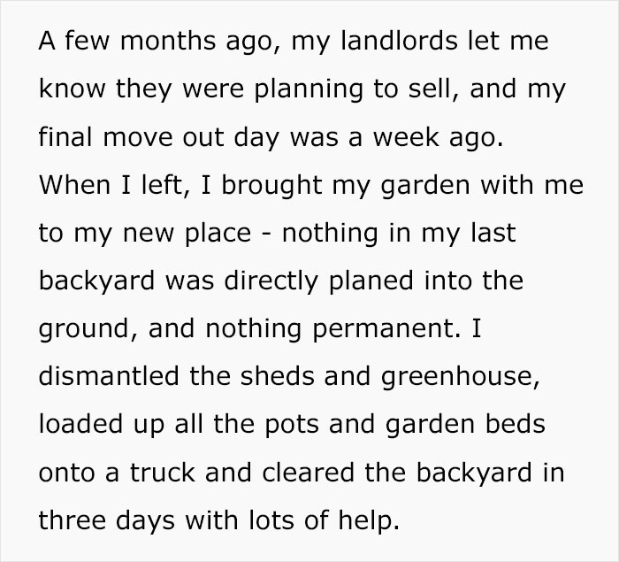Then, the landlords planned to sell
