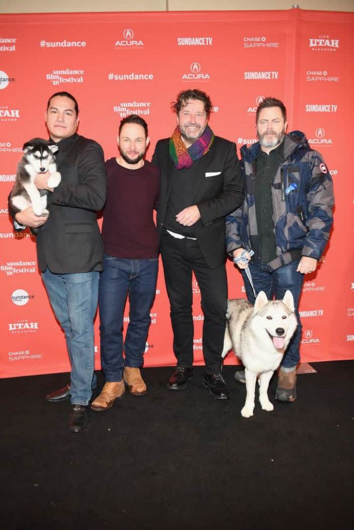 In late January, while promoting the movie, the producers brought a couple of Arctic-breed dogs (huskies and Malamutes) from the Arctic Rescue Organization, to the premiere.