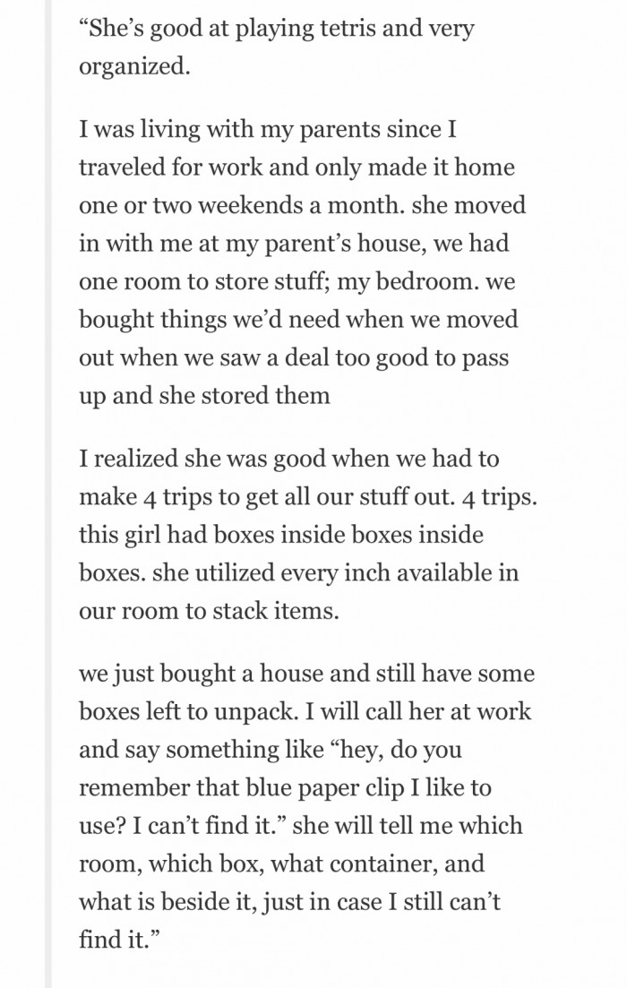 12. I think I'd like to live with this person... 