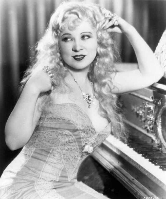 Sex symbol Mae West pictured here in 1930