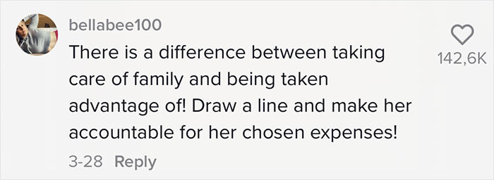 Many people in the comments comforted her and told her it was the right thing to do