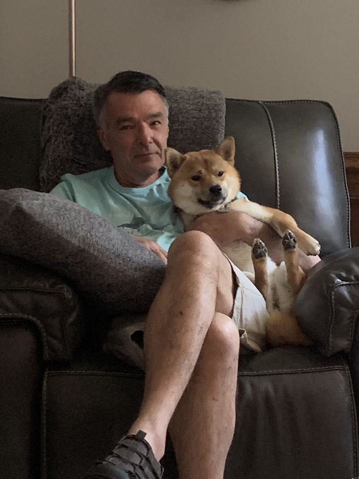 Will Kick Any Damn Dog You Get Out Of My House!” 2 Months Later And Louie (Dog) Only Sleeps In My Dad’s Bed