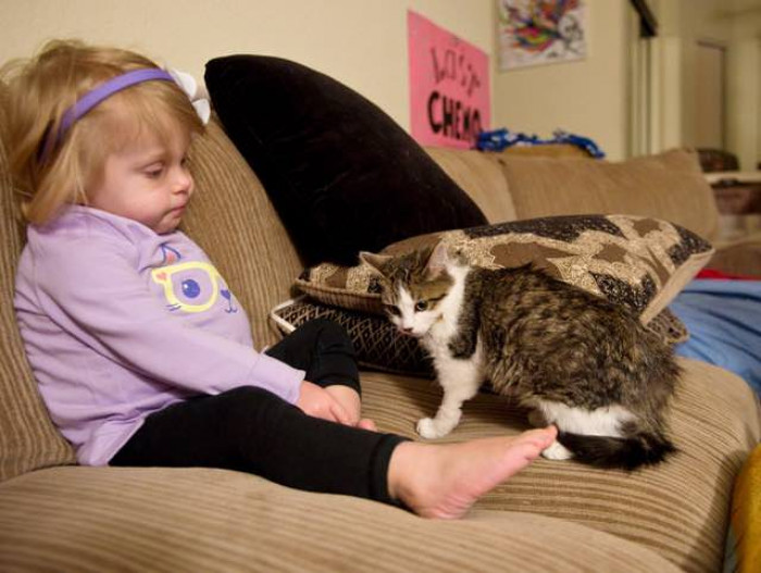 Imagine if she turned out to be allergic to cats?