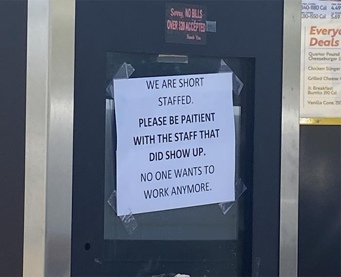 Businesses all around the US have been complaining about a shortage of workers, creating an illusion that people refuse to work 