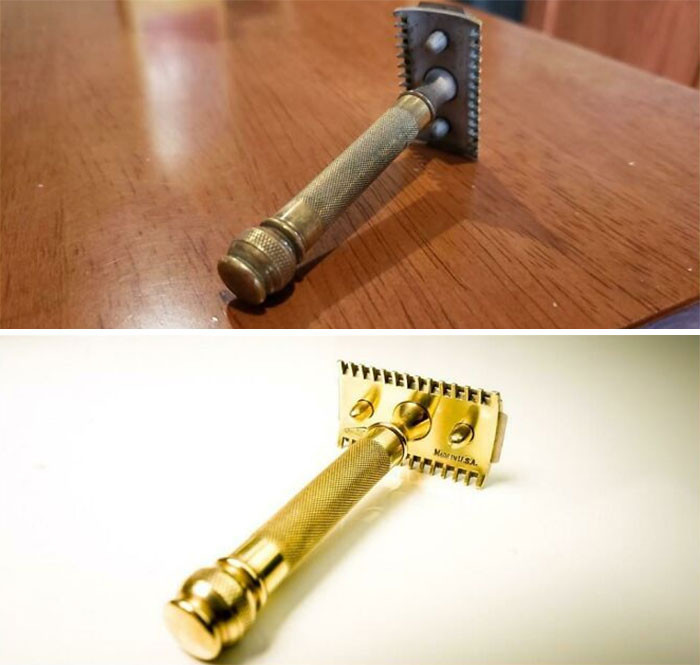 34. This vintage shaver is durable and very useful, so you don't have to keep changing blades.